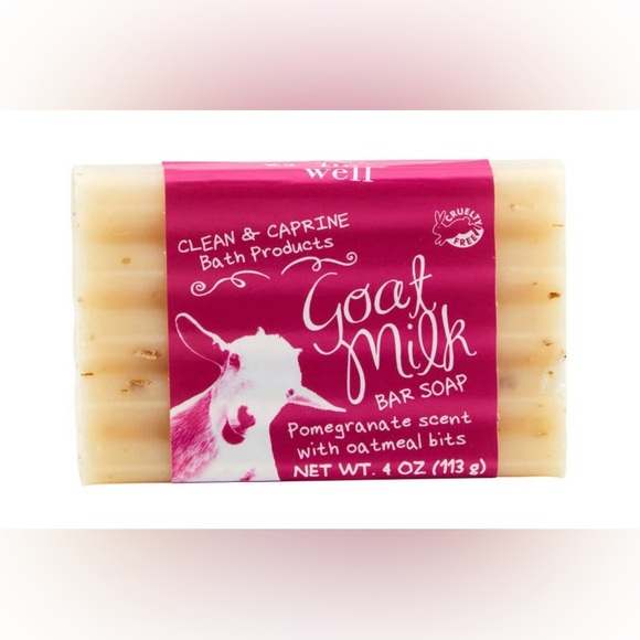 NWT Clean And Caprine Be Well Goat Milk Soap Bar Pomegranate Oatmeal Soap - Picture 1 of 10